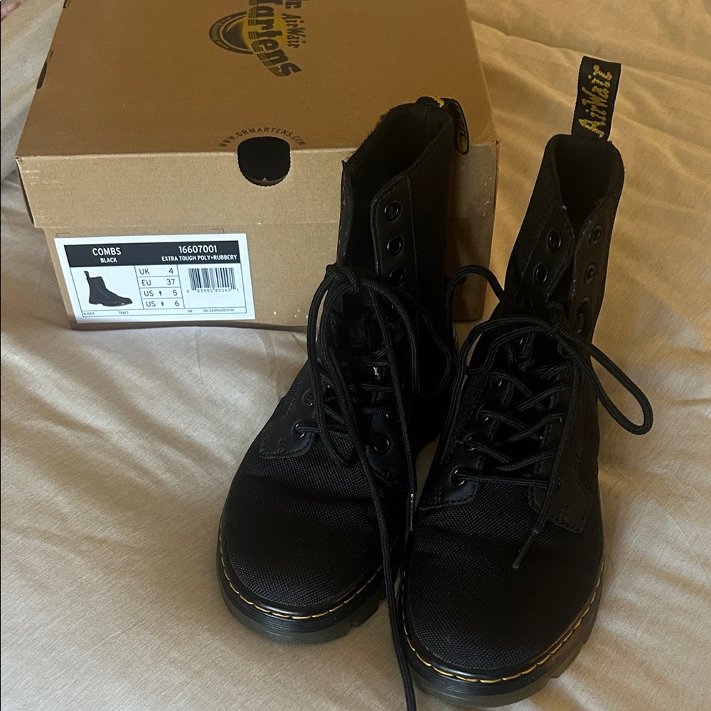 Dr. Martens Black Lace-Up Boots
